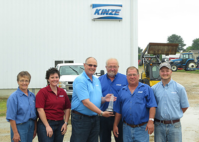 Kinze Top Dealer Award