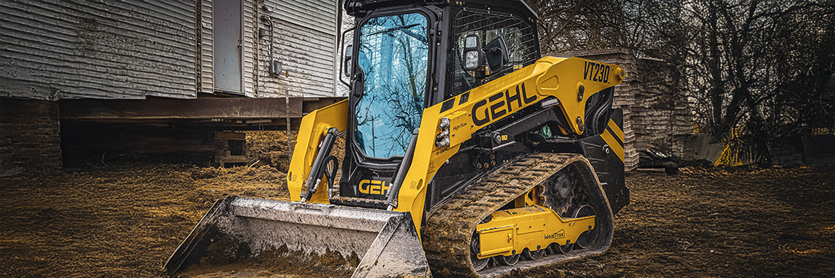 yellow skid steer